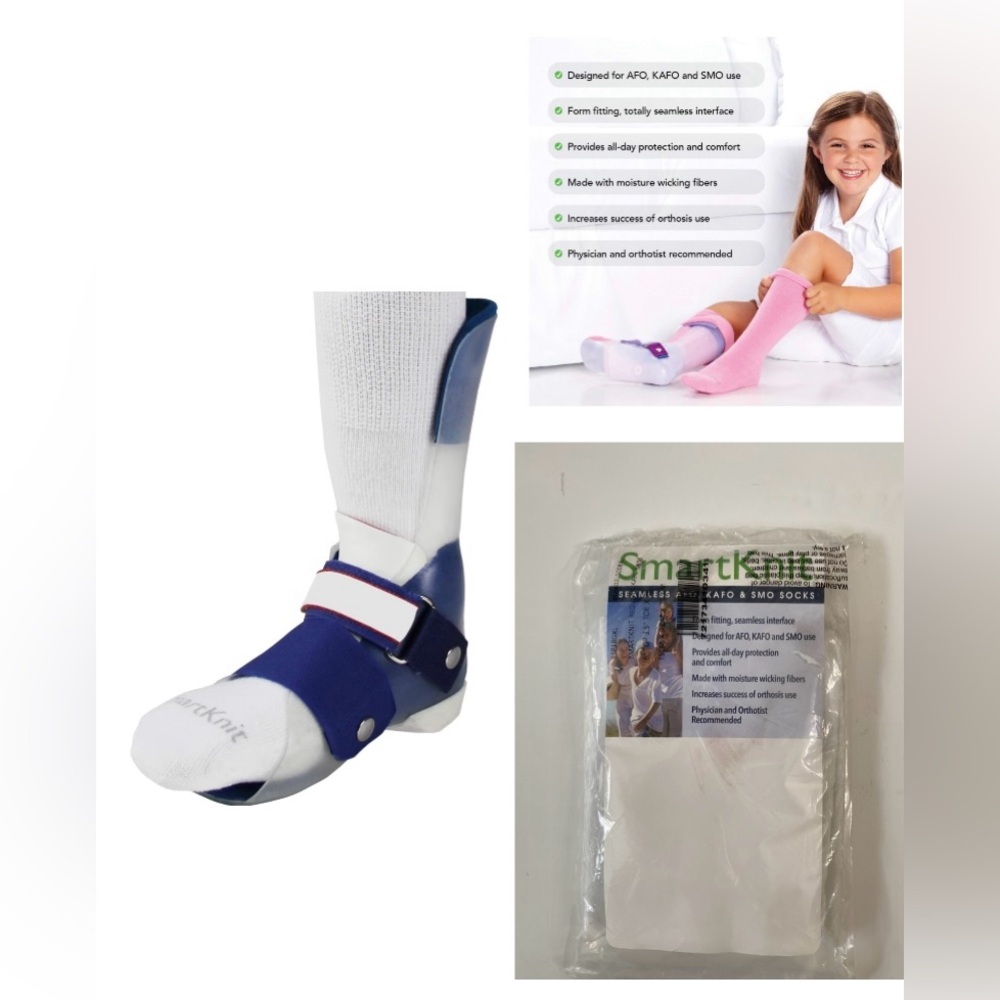 Smartknit Seameless ONE Sock Child Small AFO/ KAFO/SMO brand new.